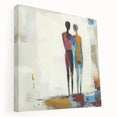 Abstract Couple Living Room Wall Art - Modern Canvas Print
