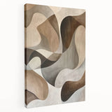Abstract minimalist wall art on stretched canvas showcasing soft pastel colors in a serene design, perfect for modern home decor and enhancing interior aesthetics.