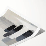Contemporary Abstract Canvas – Black & White Zen-Inspired Wall Art
