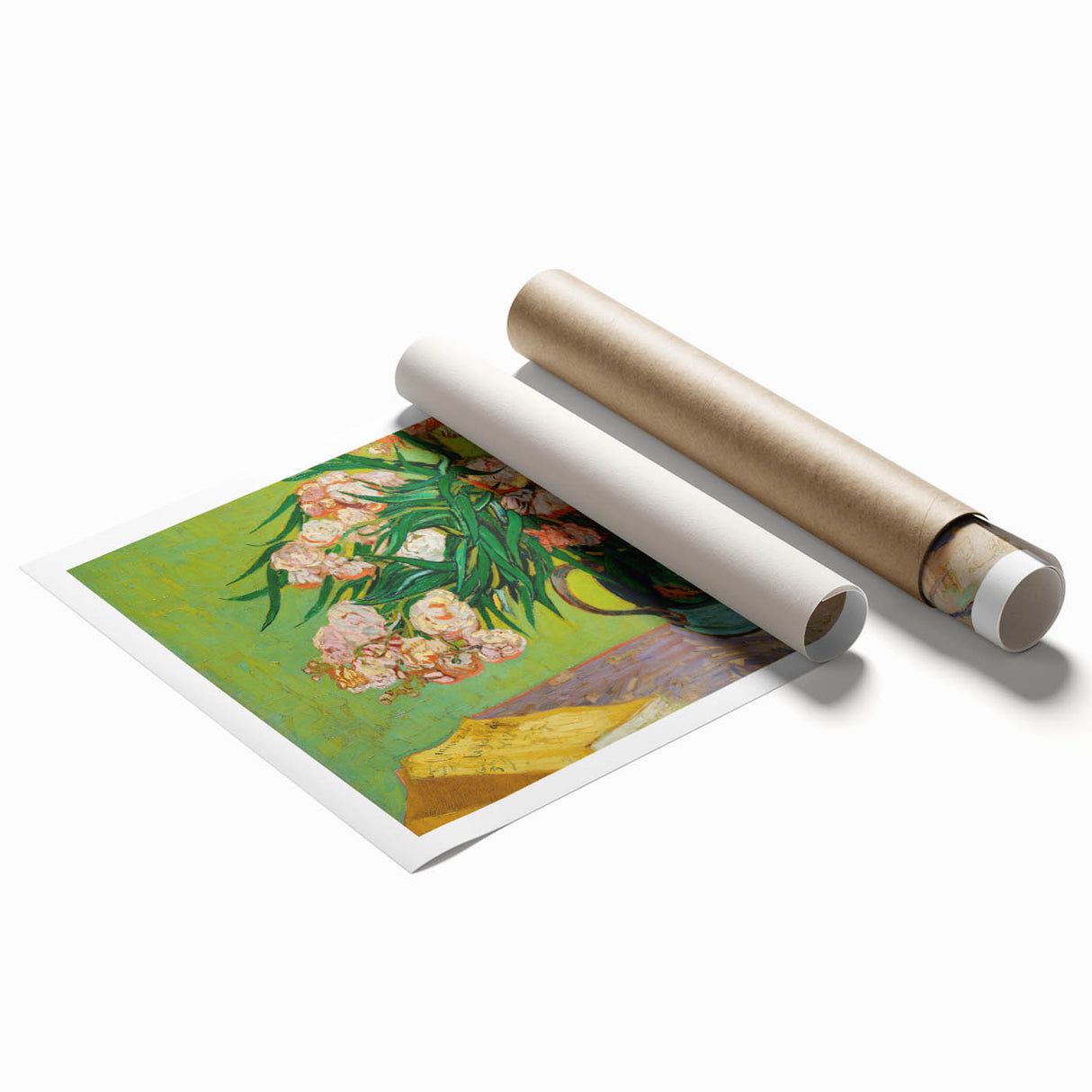 Van Gogh Oleanders - Impressionist Floral Wall Art Canvas Print