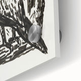 Modern Wall Art: Monochrome Bird Illustration – Minimalist Black & White Decor