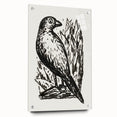 Modern Wall Art: Monochrome Bird Illustration – Minimalist Black & White Decor