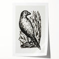 Modern Wall Art: Monochrome Bird Illustration – Minimalist Black & White Decor