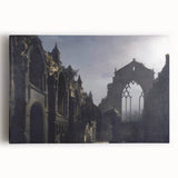 The Ruins of Holyrood Chapel - Romanticism Era Canvas Print