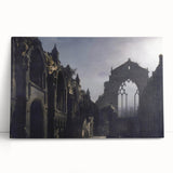 The Ruins of Holyrood Chapel - Romanticism Era Canvas Print