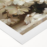 Framed Dining Room Prints - Elegant Floral Canvas Wall Art