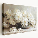 Framed Dining Room Prints - Elegant Floral Canvas Wall Art