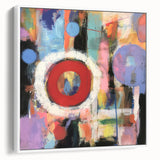 Colorful Abstract Wall Art – Modern Geometric Canvas for Living Room