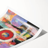 Colorful Abstract Wall Art – Modern Geometric Canvas for Living Room