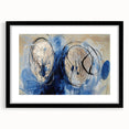 Abstract Office Wall Art - Navy Blue & Gold Corporate Canvas