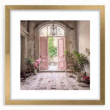 Extra large abstract art print featuring textured designs in neutral tones, framed in gold, ideal for living room decor.