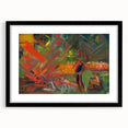 Expressionist Campfire Scene – Bold Abstract By the Campfire Wall Art
