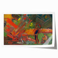 Expressionist Campfire Scene – Bold Abstract By the Campfire Wall Art