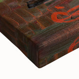 Expressionist Campfire Scene – Bold Abstract By the Campfire Wall Art