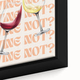 Close-up of extra large black wall art on canvas featuring colorful, textured depictions of various foods and drinks.