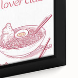 Extra large black wall art featuring a close-up of colorful, textured food-inspired imagery on a framed canvas.
