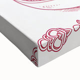 Large art canvas featuring a black and white landscape painting, ideal for bedroom wall decor.