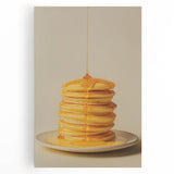 Black and white photo of assorted pastries on a stretched canvas, ideal for kitchen wall art.