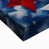 Patriotic Star Pattern - 4th of July Wall Art Decoration