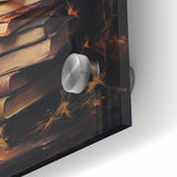 Witch’s Hat and Books Halloween Wall Art - Gothic Oil Painting