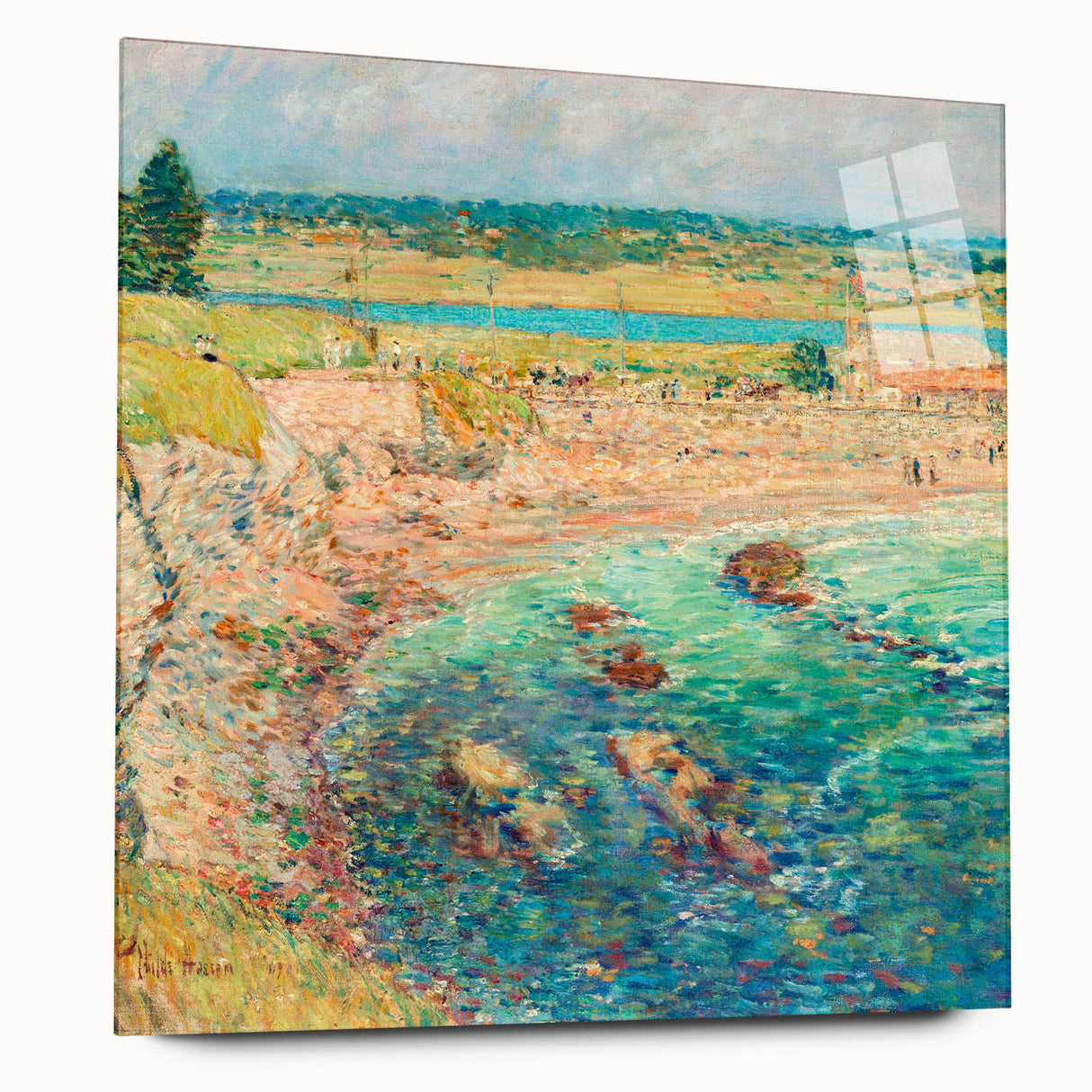 Childe Hassam's Bailey’s Beach - Impressionist Coastal Landscape Print