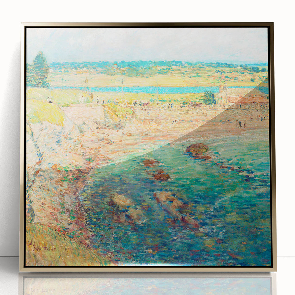 Childe Hassam's Bailey’s Beach - Impressionist Coastal Landscape Print
