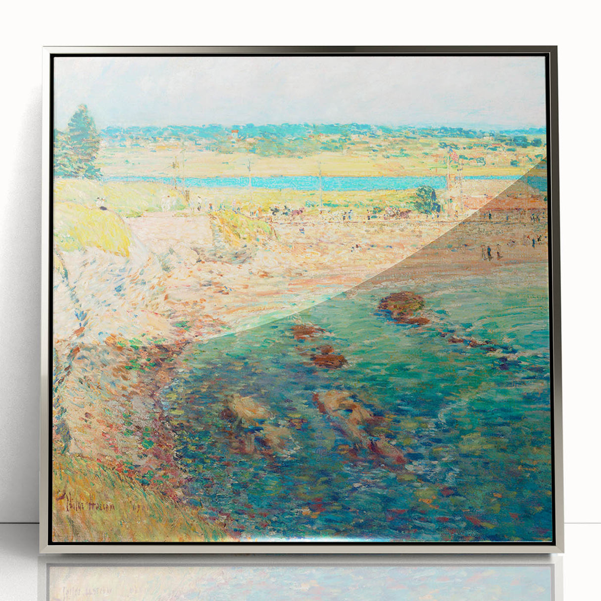 Childe Hassam's Bailey’s Beach - Impressionist Coastal Landscape Print