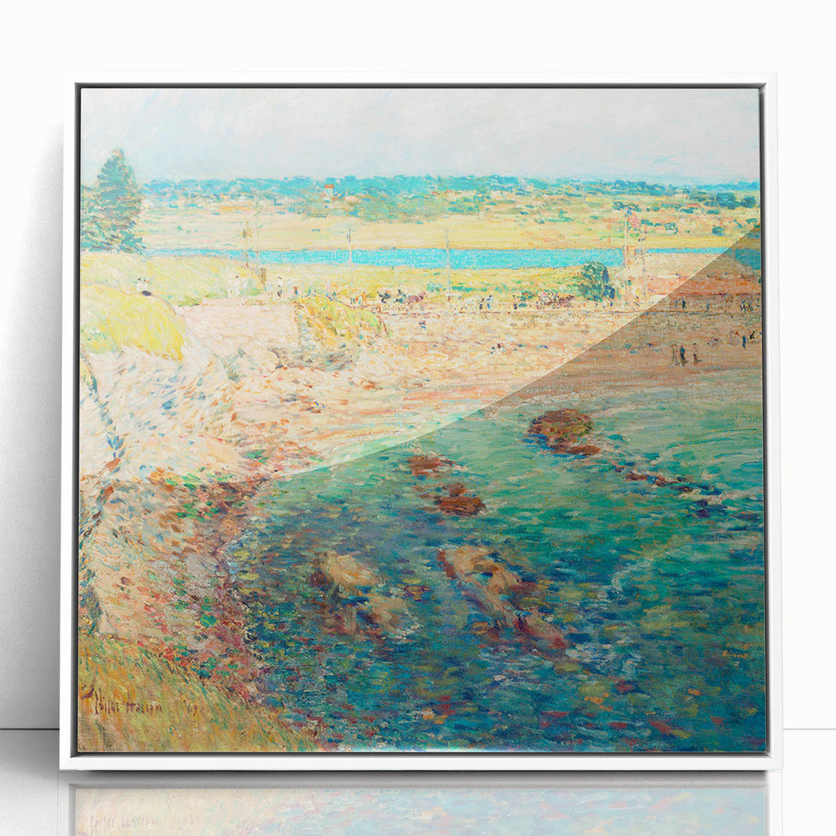 Childe Hassam's Bailey’s Beach - Impressionist Coastal Landscape Print
