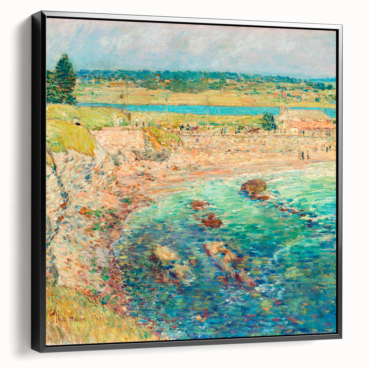 Childe Hassam's Bailey’s Beach - Impressionist Coastal Landscape Print