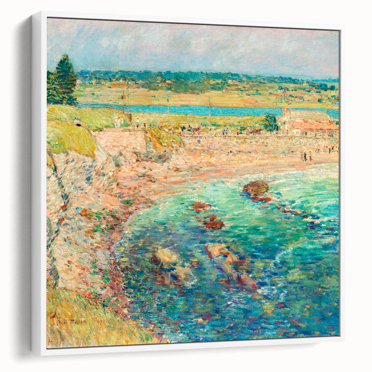 Childe Hassam's Bailey’s Beach - Impressionist Coastal Landscape Print