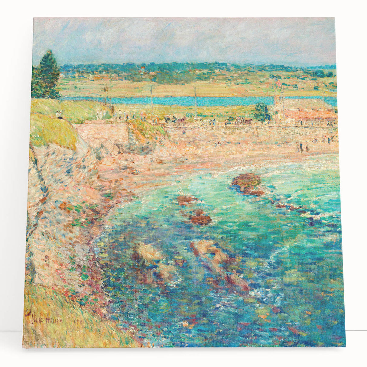 Childe Hassam's Bailey’s Beach - Impressionist Coastal Landscape Print