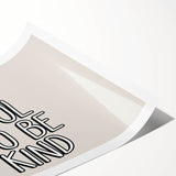 It's Cool to Be Kind Boys Room Wall Art – Kids Wall Art Prints