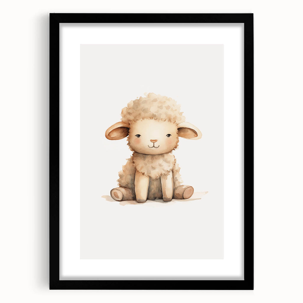 Adorable Lamb Nursery Wall Art – Baby Room Decor & Kids Prints