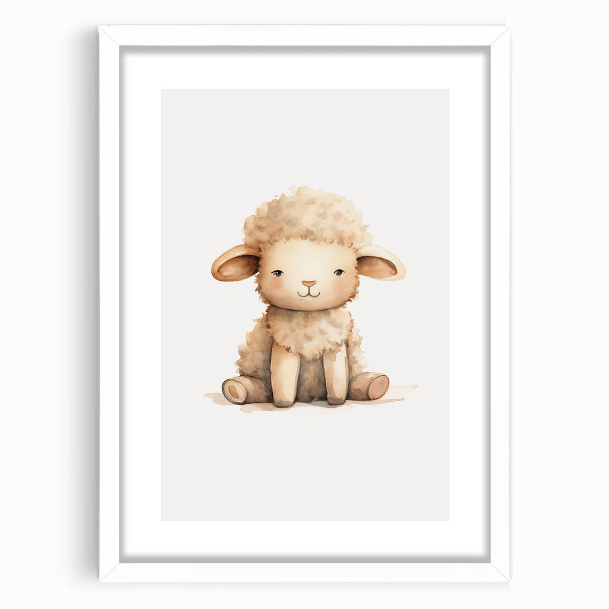 Adorable Lamb Nursery Wall Art – Baby Room Decor & Kids Prints