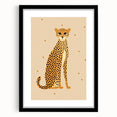 Framed Canvas Art for Children - Cheetah Nursery Wall Print