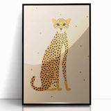 Framed Canvas Art for Children - Cheetah Nursery Wall Print