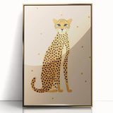 Framed Canvas Art for Children - Cheetah Nursery Wall Print