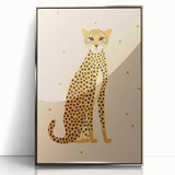 Framed Canvas Art for Children - Cheetah Nursery Wall Print