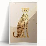 Framed Canvas Art for Children - Cheetah Nursery Wall Print