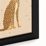 Framed Canvas Art for Children - Cheetah Nursery Wall Print