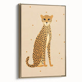 Framed Canvas Art for Children - Cheetah Nursery Wall Print
