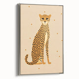 Framed Canvas Art for Children - Cheetah Nursery Wall Print