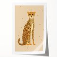 Framed Canvas Art for Children - Cheetah Nursery Wall Print