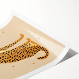 Framed Canvas Art for Children - Cheetah Nursery Wall Print