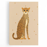 Framed Canvas Art for Children - Cheetah Nursery Wall Print