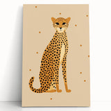 Framed Canvas Art for Children - Cheetah Nursery Wall Print
