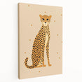 Framed Canvas Art for Children - Cheetah Nursery Wall Print