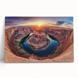 Landscape canvas artwork showcasing vibrant canyons with rich earth tones, ideal for enhancing home decor. Perfect for nature lovers and art enthusiasts.