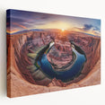 Stretched canvas artwork depicting a stunning landscape of canyons in rich earthy tones, showcasing intricate textures and natural beauty ideal for home decor.