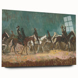 Exotic Riders - Dynamic Modern Art Print of Horsemen by Cyprián Majerník